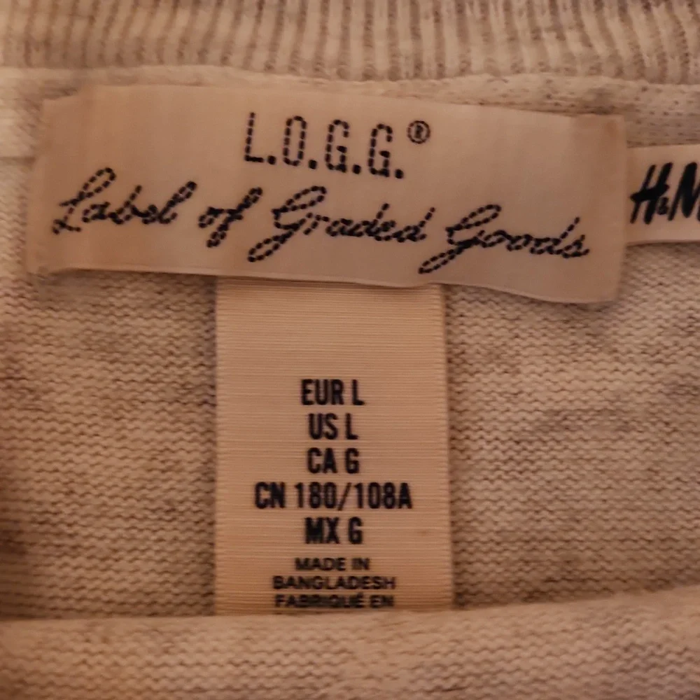 LOGG By H&M White And Gray Heather Look Sweater Size Large - Picture 2 of 6
